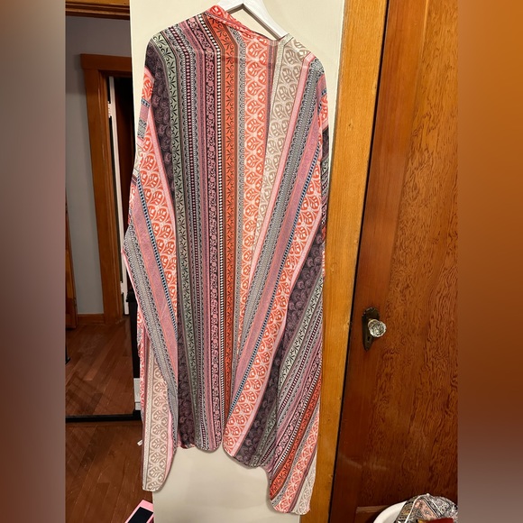 Multicolored Kimono Duster One Size Fits All - Picture 2 of 2